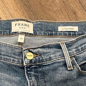 Frame Denim Le High Straight crop jeans size 33